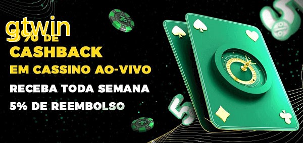 Promoções do cassino ao Vivo gtwin